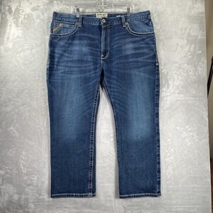 Ariat Jeans men's 42x28 Relaxed Bootcut M4 Denim Blue Workwear High Rise Outdoor